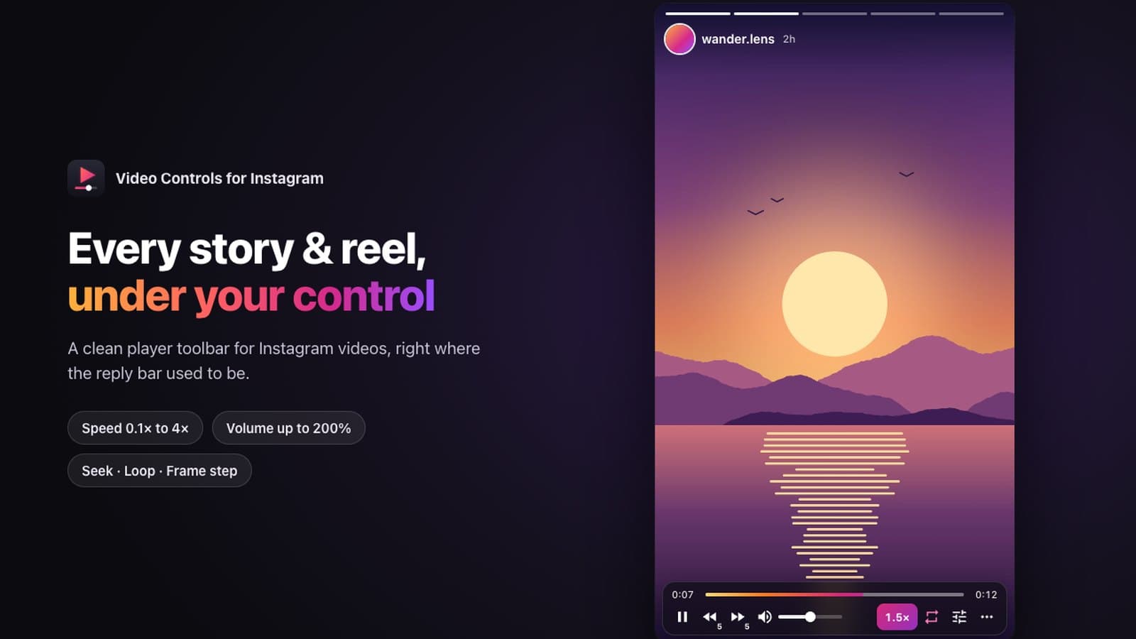 Instagram Has No Video Controls on Desktop, So We Built Them